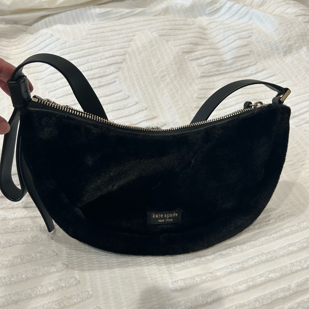 Kate Spade - Smile Faux-Fur Small Shoulder Bag